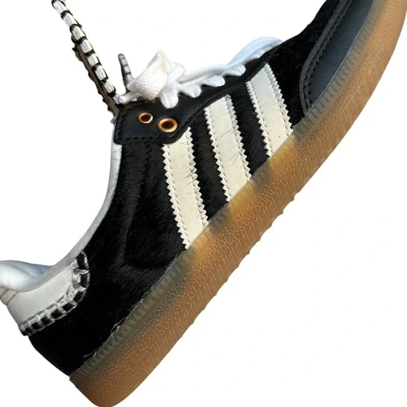 Adidas X Wales Bonner Samba Pony Tonal Core Black IE0580 Women's 5.5 Mens 4 - Picture 9 of 12